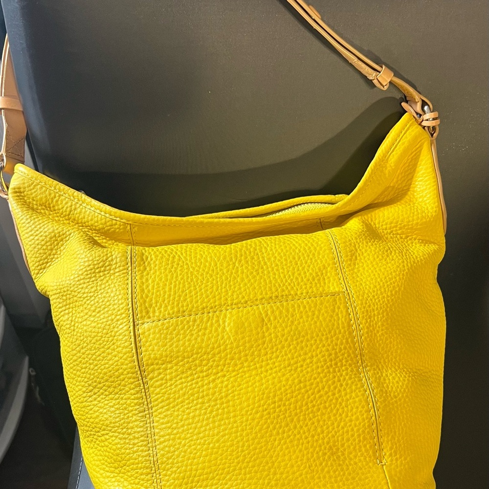 Yellow Cole Haan Leather Handbag